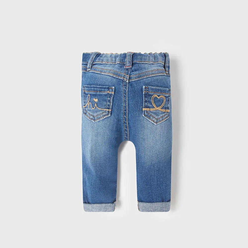 Newborn Denim Jegging Pants - Image 2