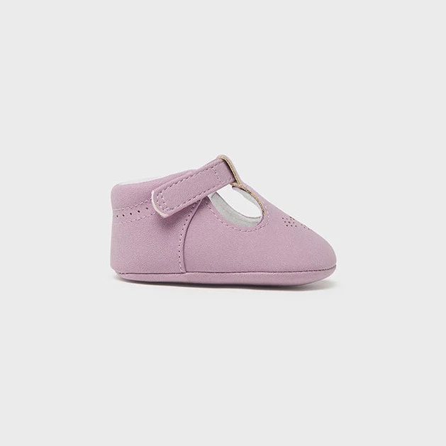 Newborn Violet Mary Janes - Image 3