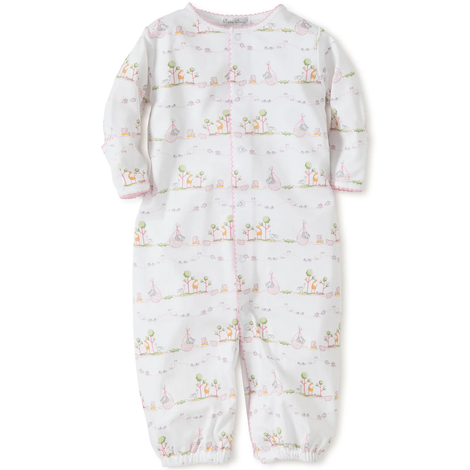 Noah's Print Convertible Gown - Pink - Image 2