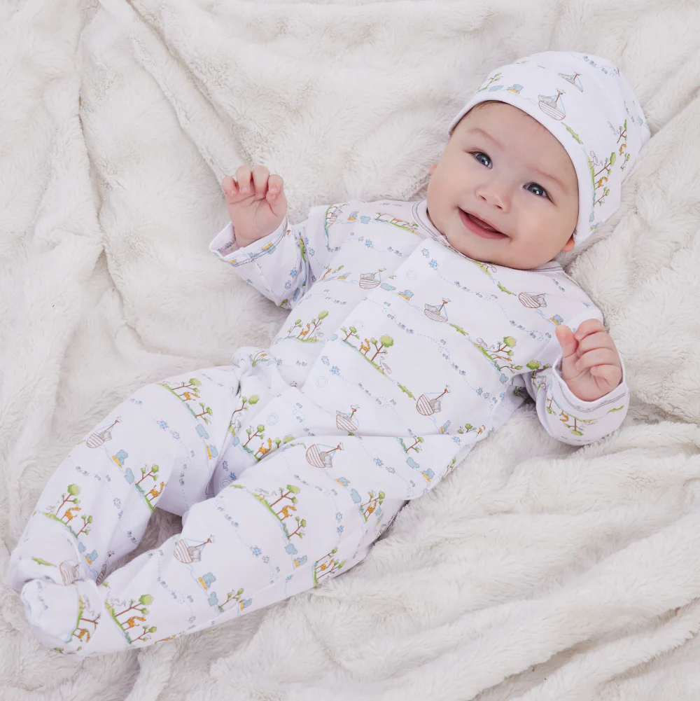Noah's Print Footie - Blue - Image 2