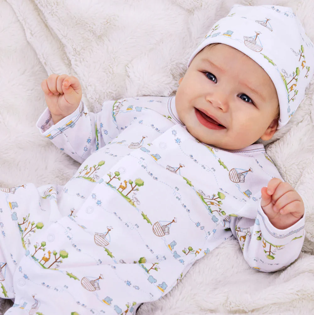 Noah's Print Hat - Blue - Image 2