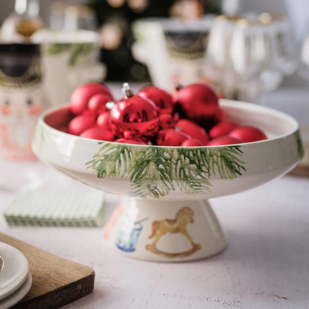 Nutcrackers Pedestal Fruit Bowl - Image 4