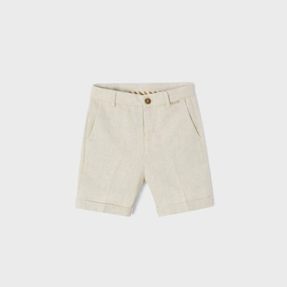 Oat Linen Shorts