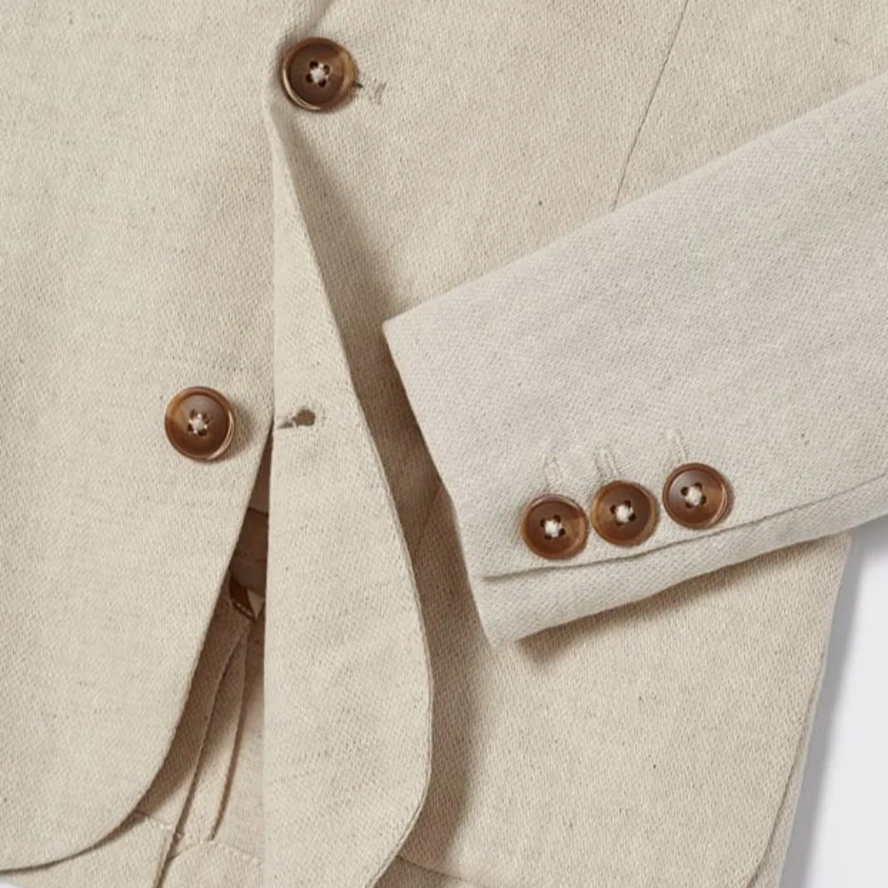 Oat Tailored Linen Jacket - Image 4