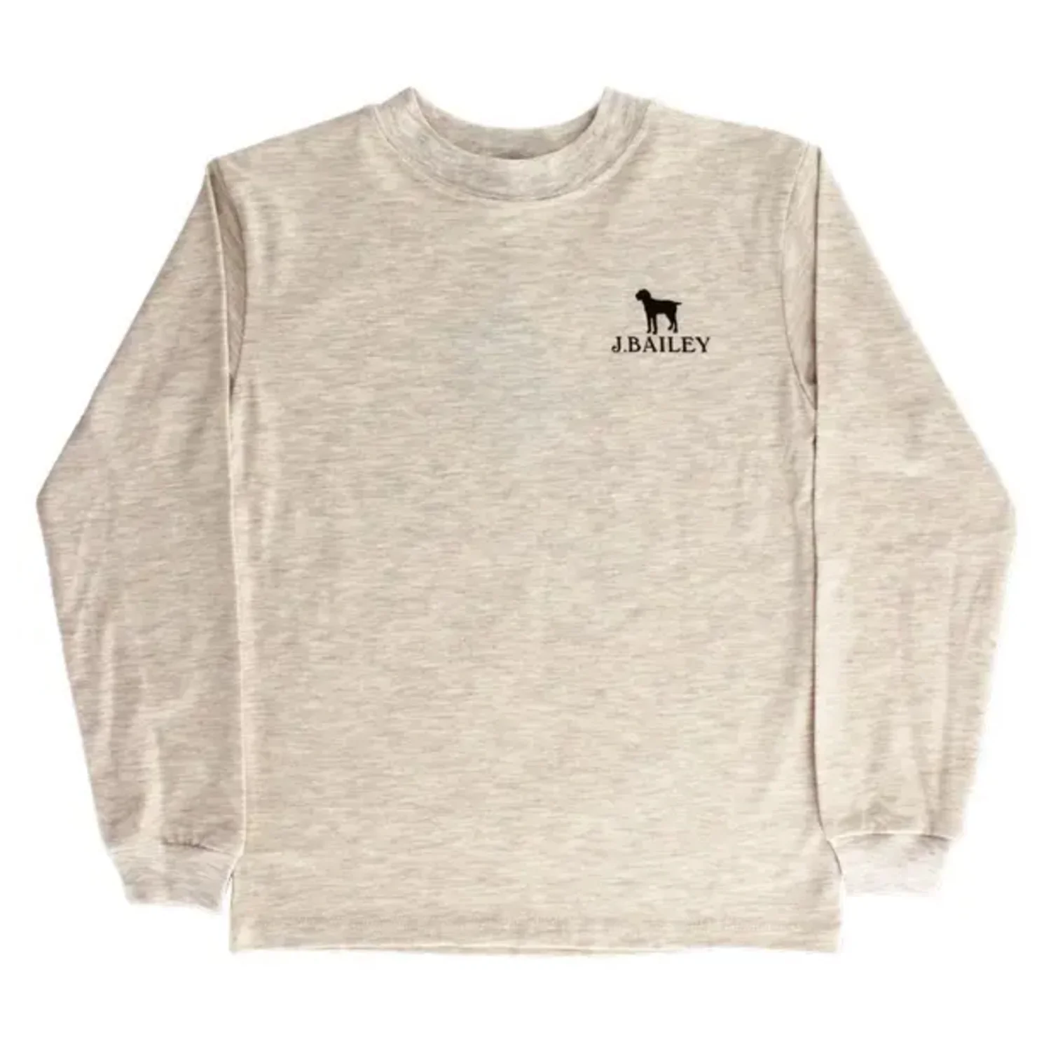 Oatmeal Dog Long Sleeve Logo Tee - Image 2
