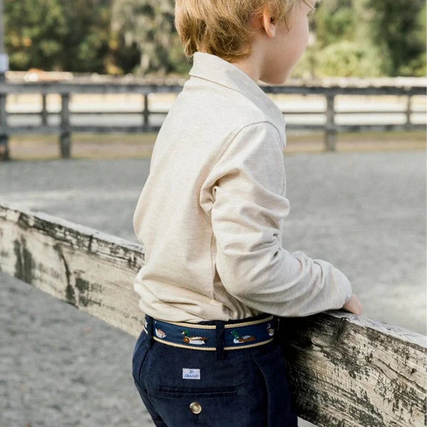 Oatmeal Long Sleeve Harry Polo - Image 2