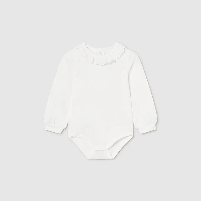 Off White Ruffle Bodysuit