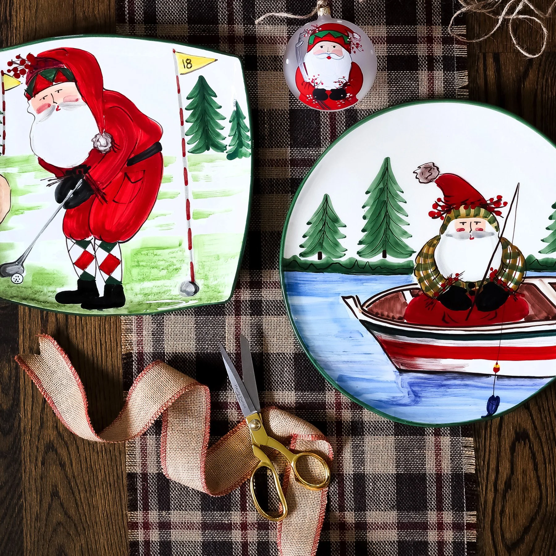 Old St. Nick Golfing Ornament - Image 4