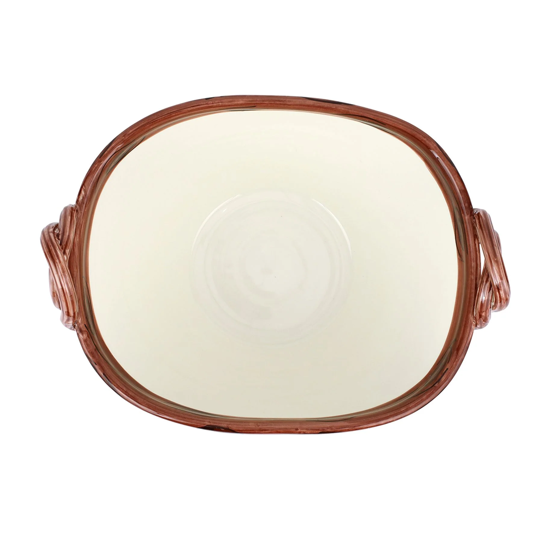 Old St. Nick Large Handled Oval Bowl with Sleigh - Image 2