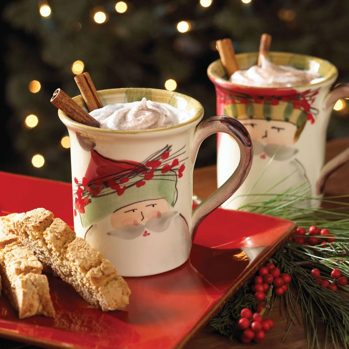 Old St. Nick Mug - Striped Hat - Image 3