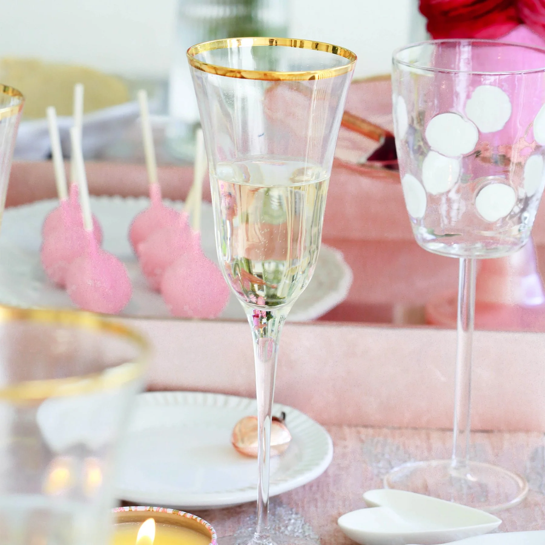 Optical Gold Champagne Glass - Image 2