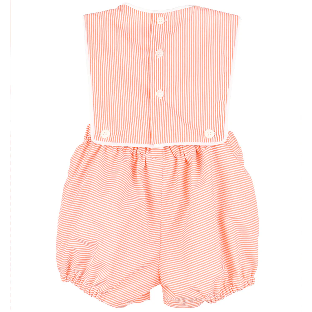 Orange & White Stripe "OG" Boy Overall - Image 2