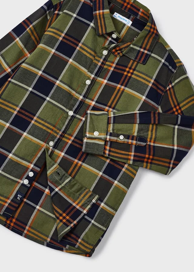 Oregano Long Sleeve Checked Shirt - Image 4