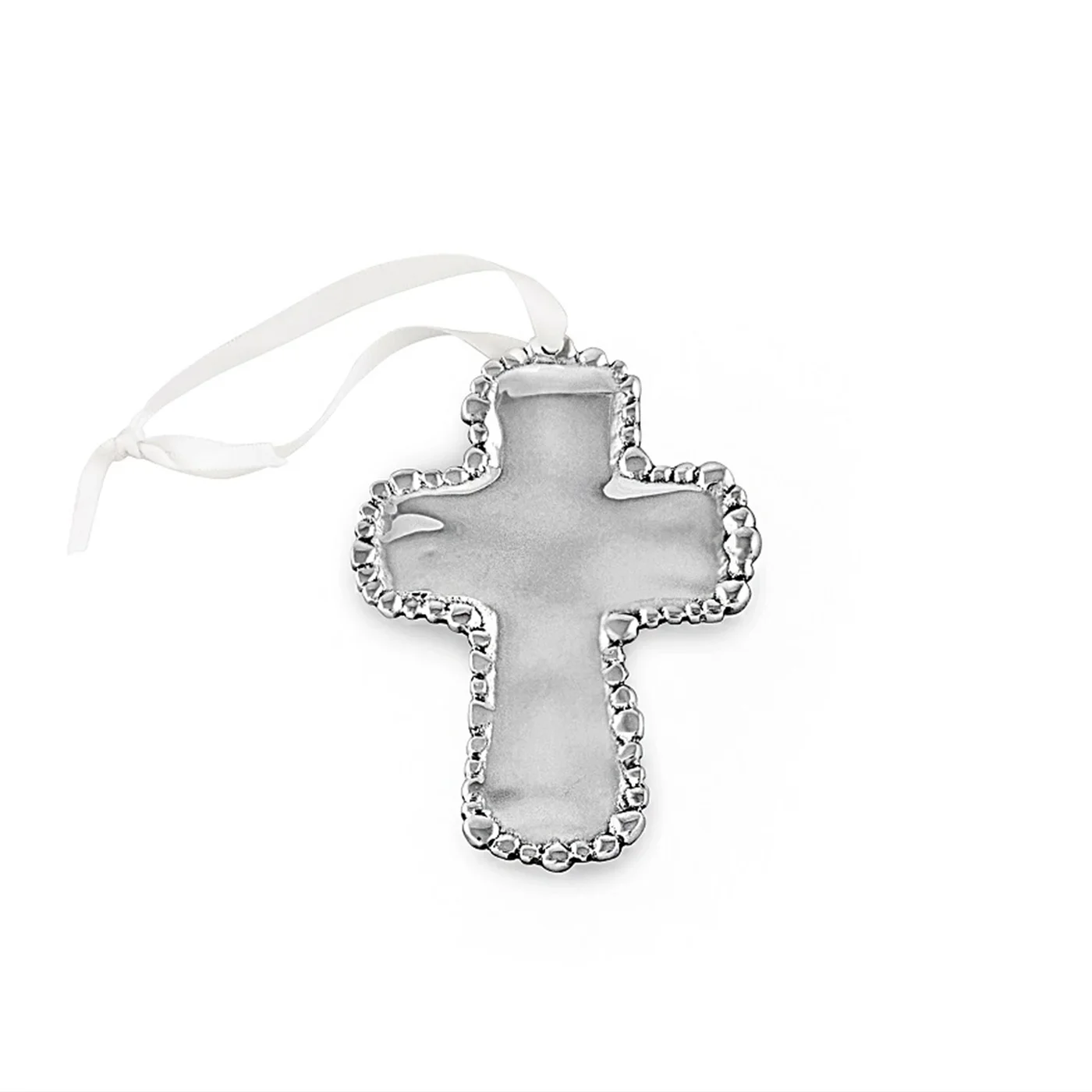 Baby Organic Pearl Cross Ornament - Image 2