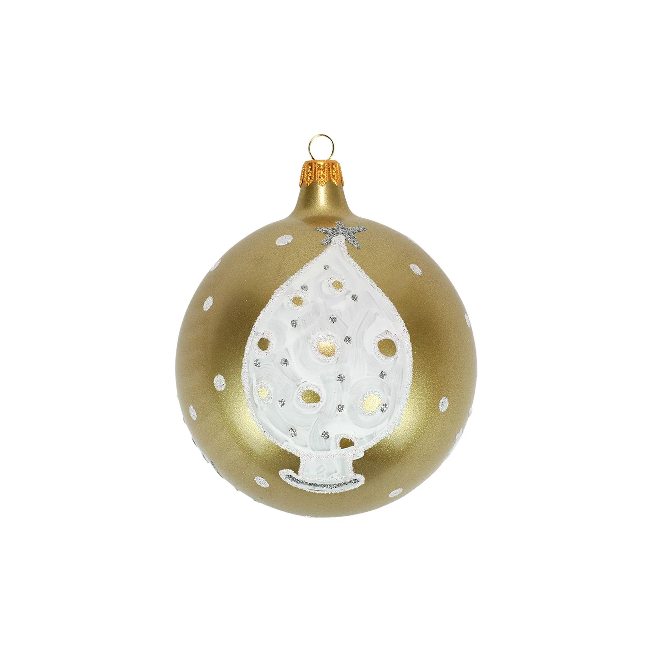 Ornaments White & Gold Trees Ornament - Image 2