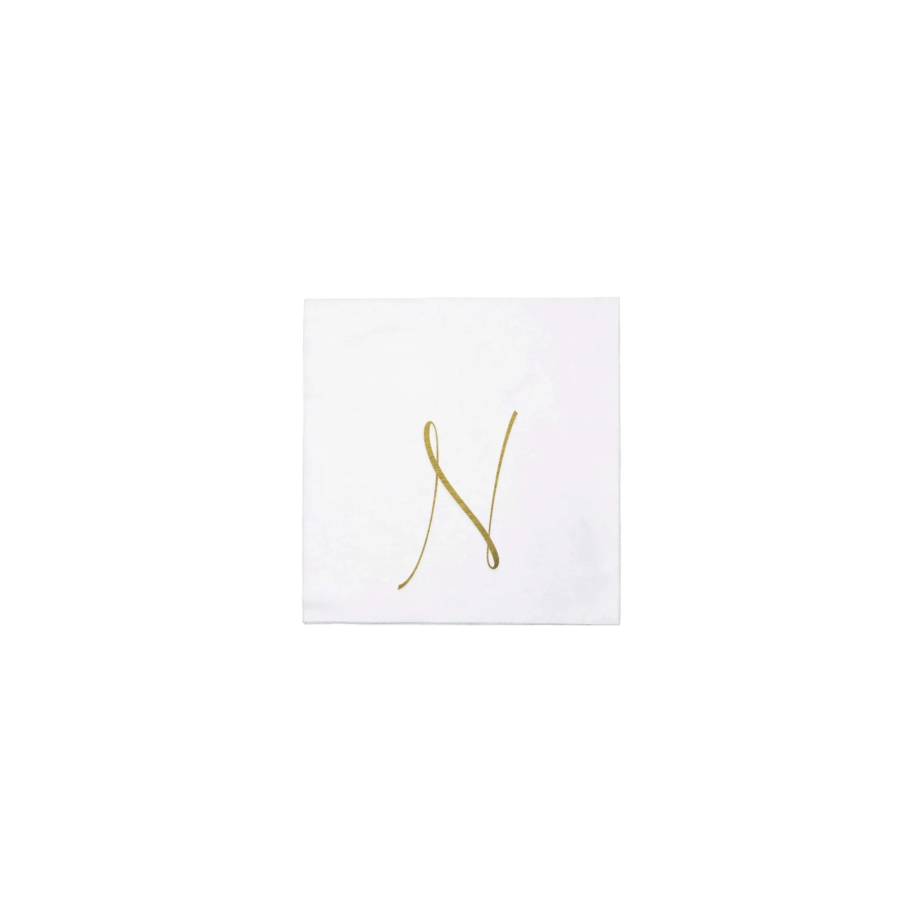 Papersoft Napkins Monogram Cocktail Napkins - N