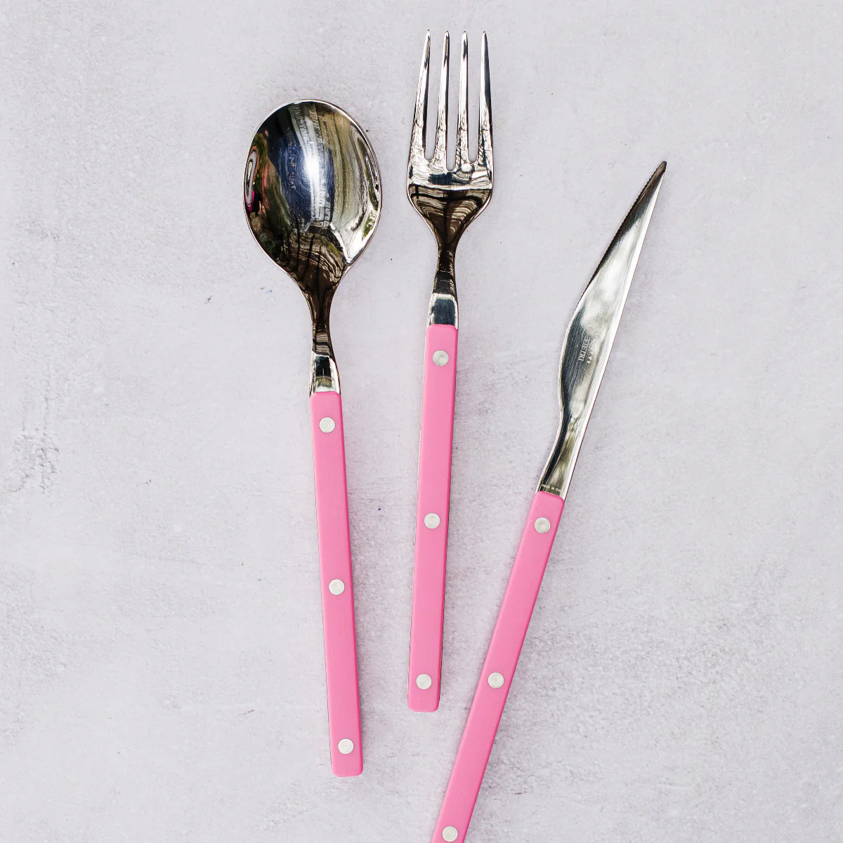 Pastello Pink Three-Piece Place Setting - Image 5