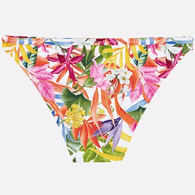 Patterned Asymmetric Neckline Bikini - Image 3