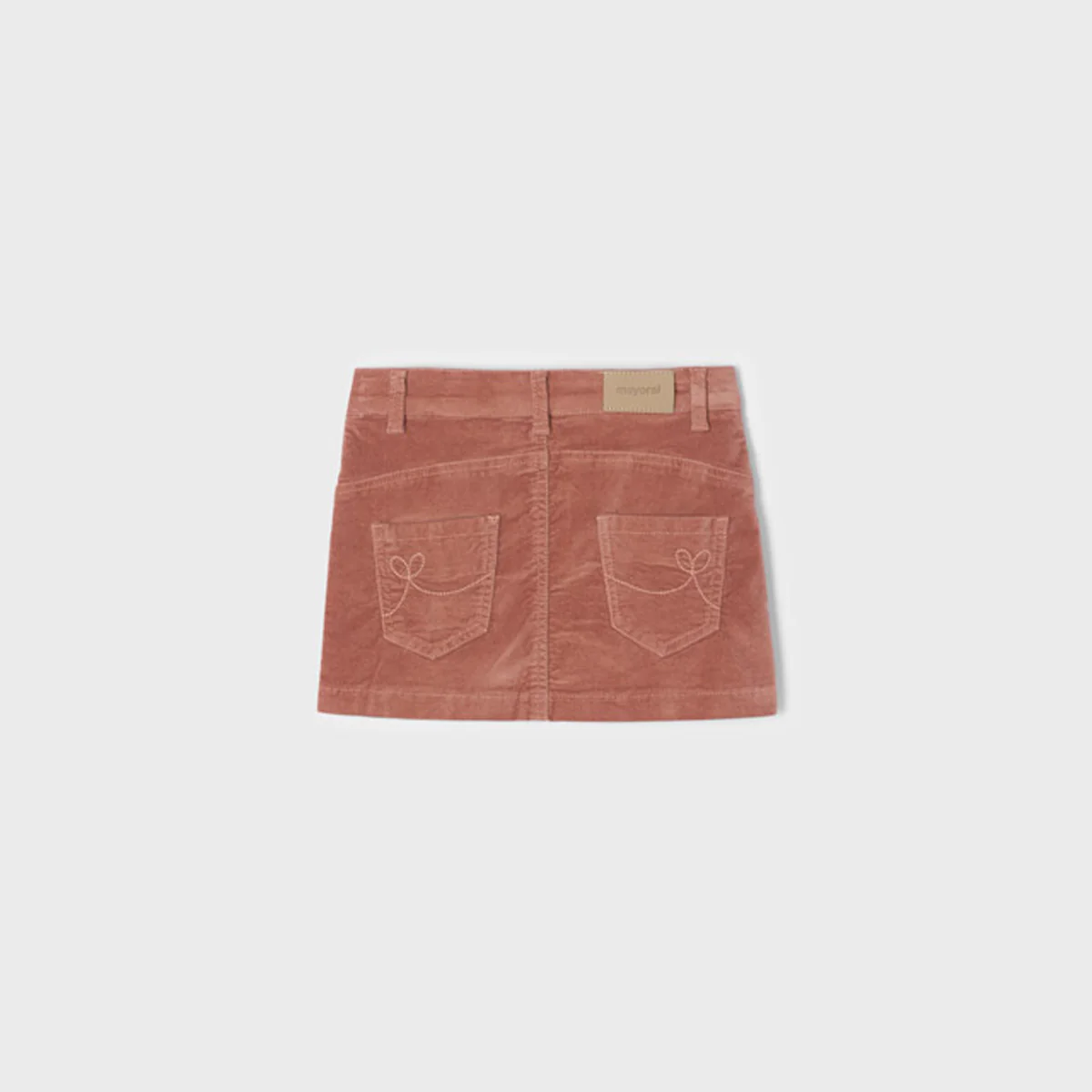 Peach Corduroy Skirt - Image 3