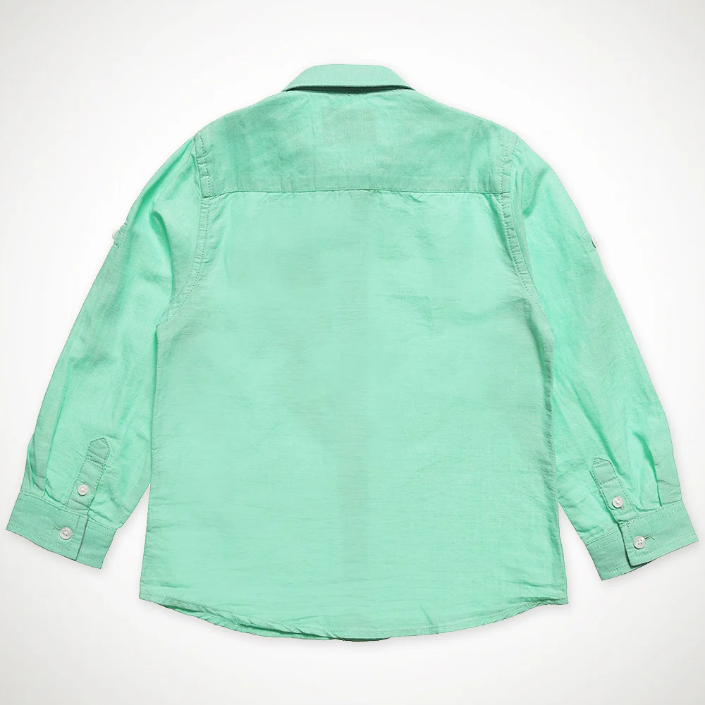 Pear Linen Long Sleeve Button Down Shirt - Image 5