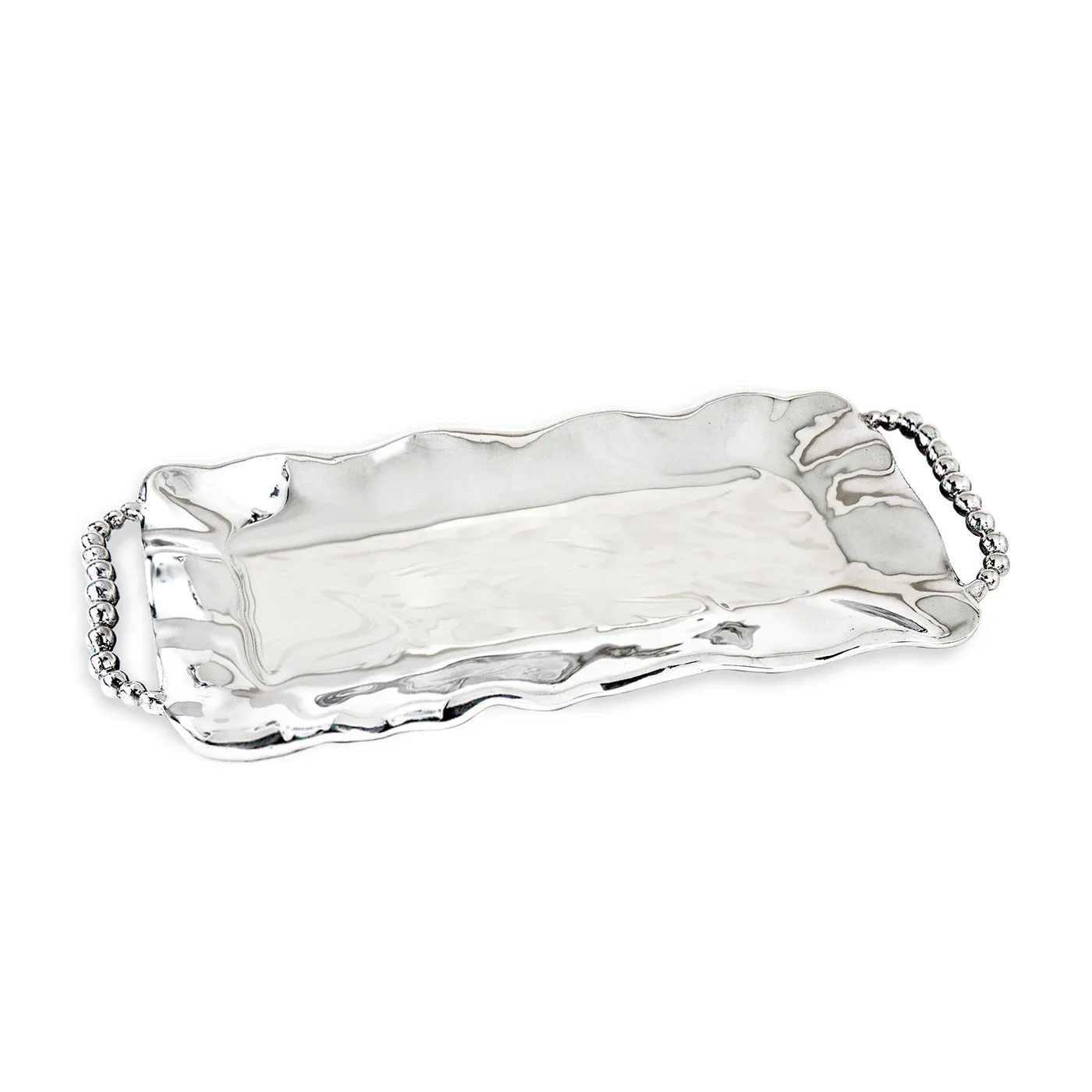 Pearl Perla Long Rectangular Tray With Handles - Image 2