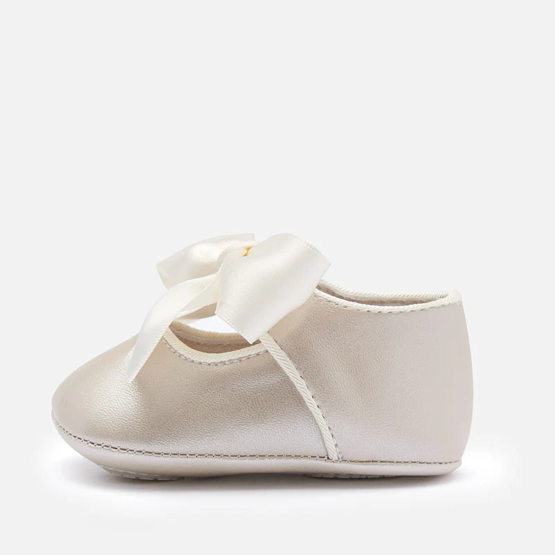 Pearl Ribbon Pre-Walker Shoes - Image 2
