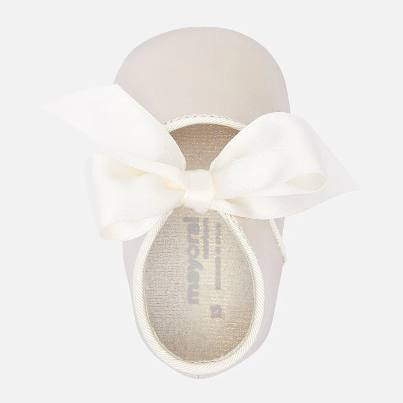 Pearl Ribbon Pre-Walker Shoes - Image 3