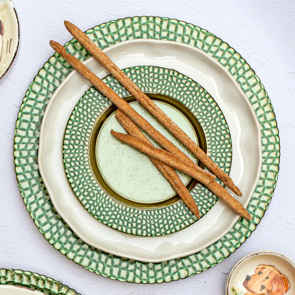 Pelli Glass Green Salad Plate - Image 4