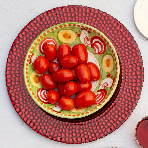 Pelli Glass Red Charger - Image 3