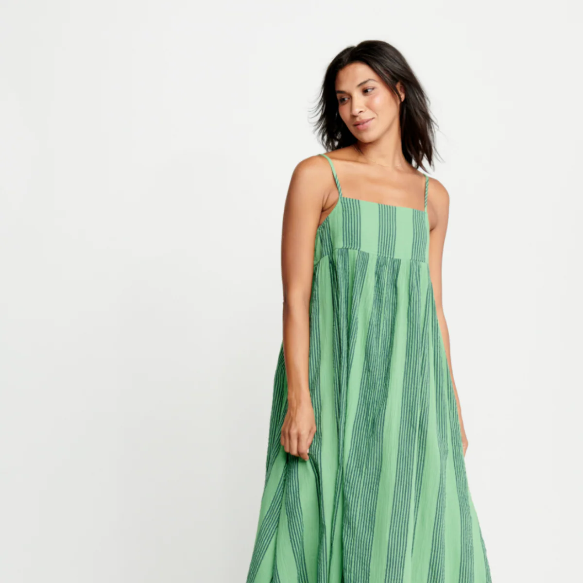 Peppermint & Navy Column Stripe Tia Dress - Image 8