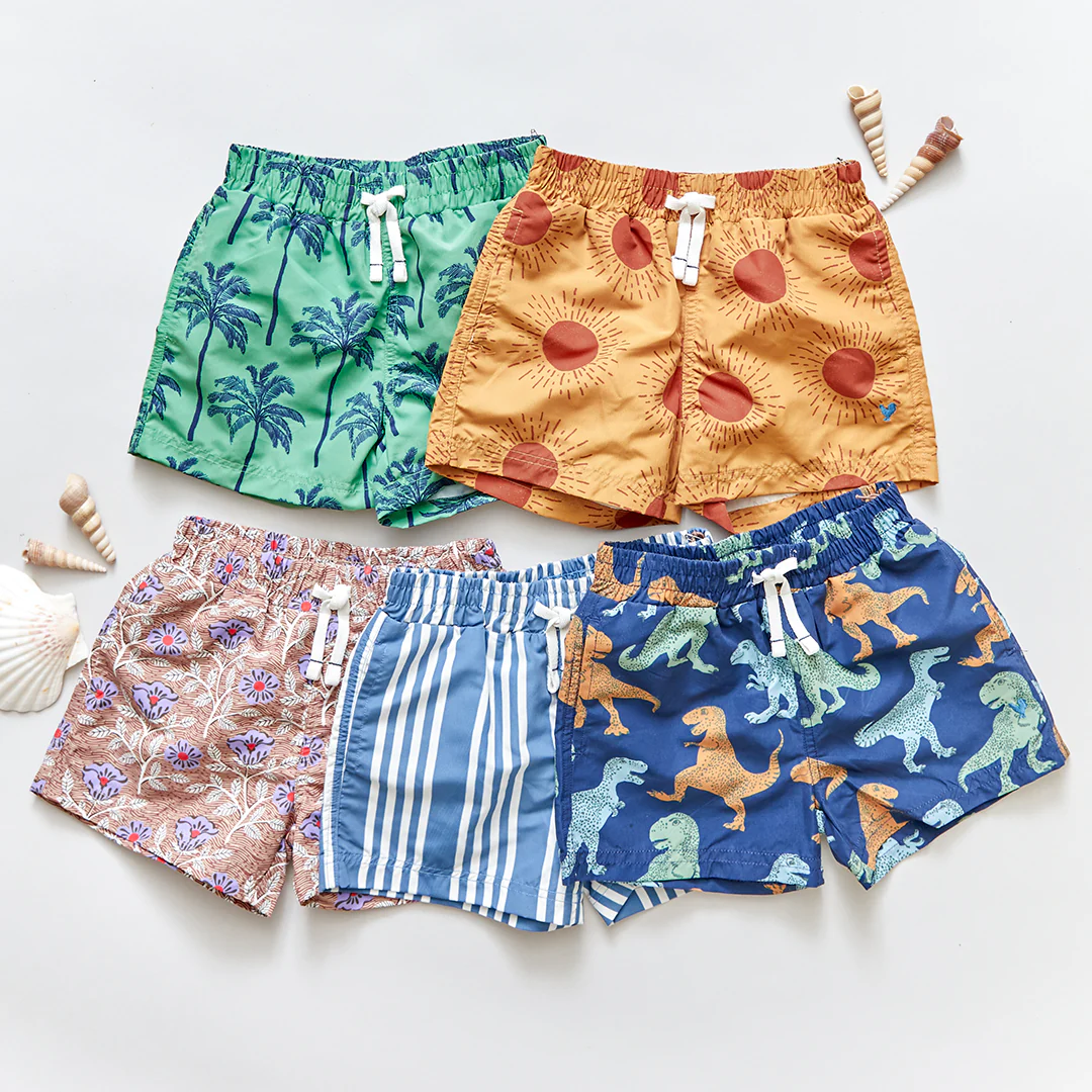Peppermint Palm Trees Swim Trunk - Image 6
