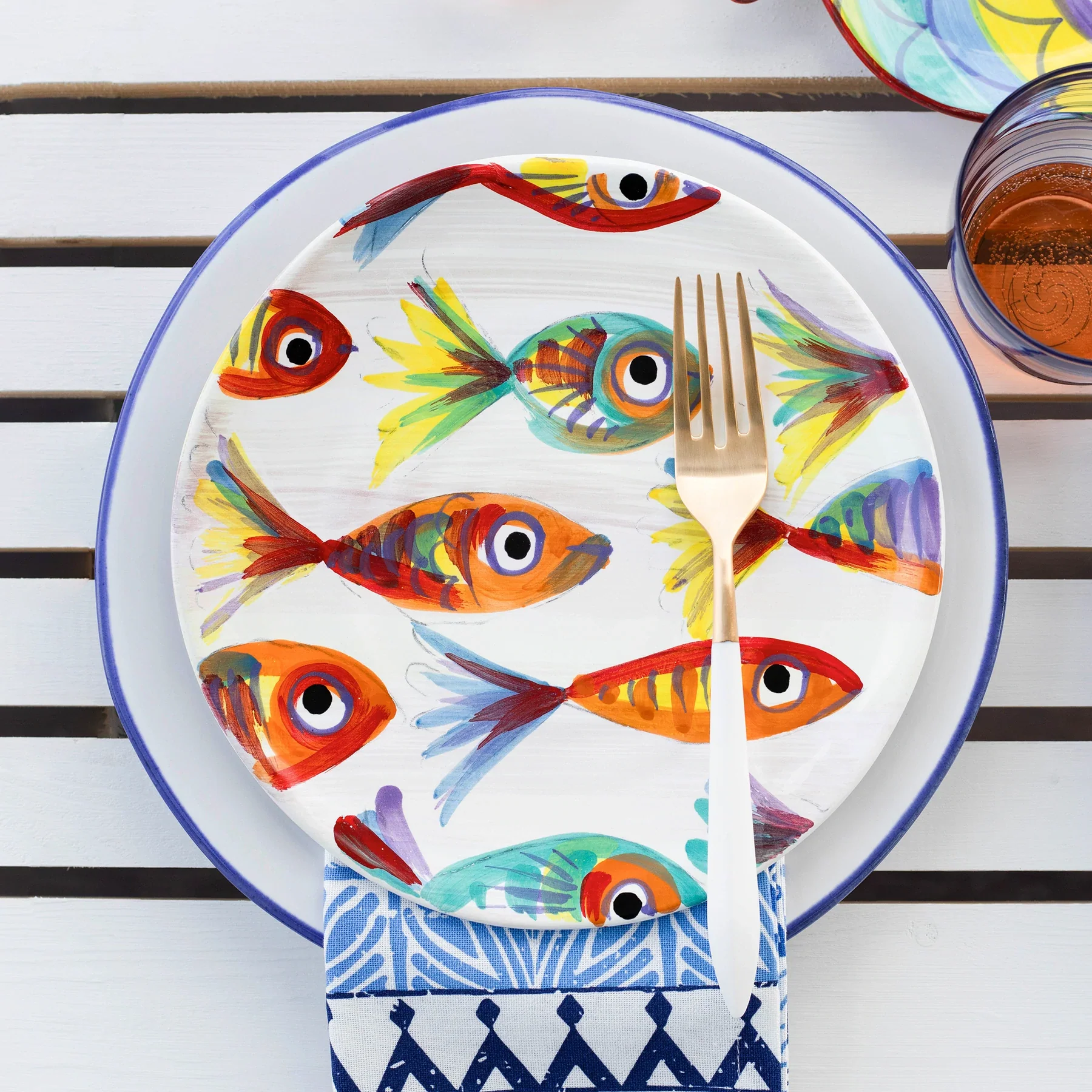 Pesci Colorati Salad Plate - Image 2