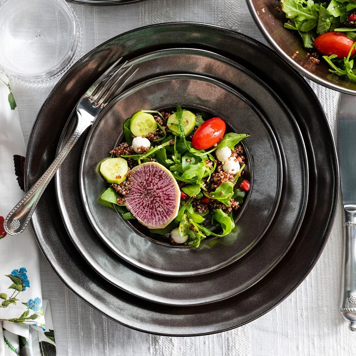 Pewter Stoneware Charger - Image 3