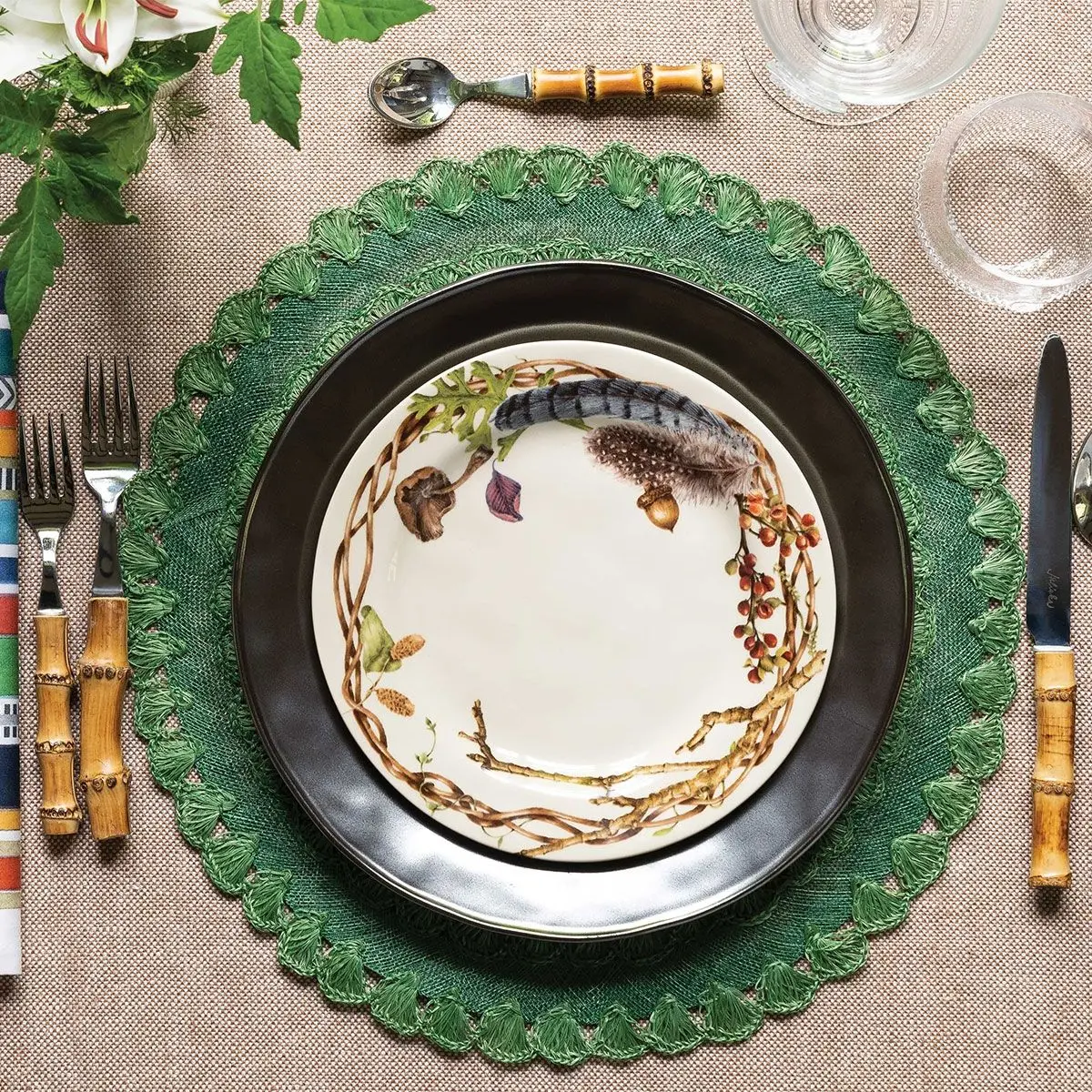 Pewter Stoneware Charger - Image 4