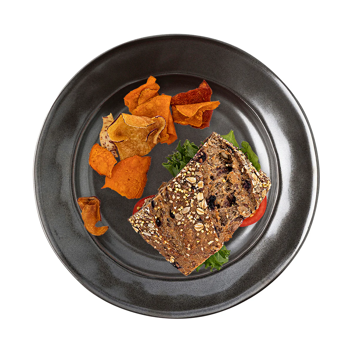 Pewter Stoneware Dessert/Salad Plate - Image 2