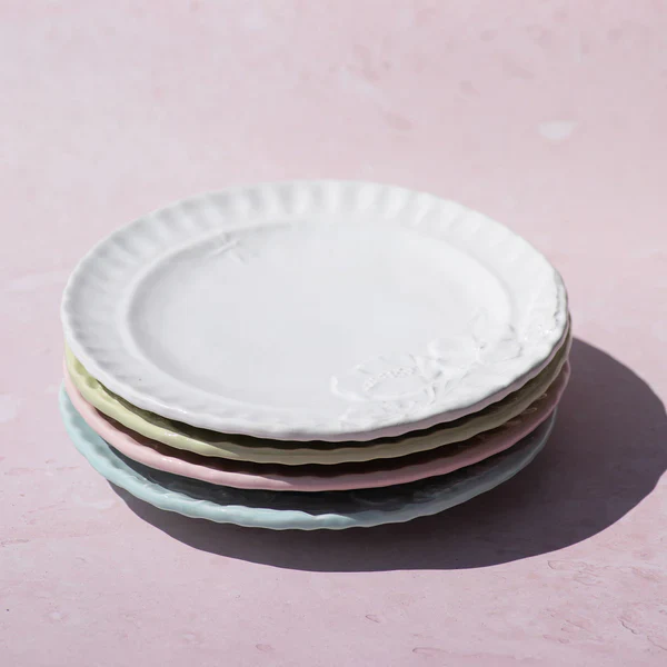 Pietra Fiori Aqua Salad Plate - Image 4