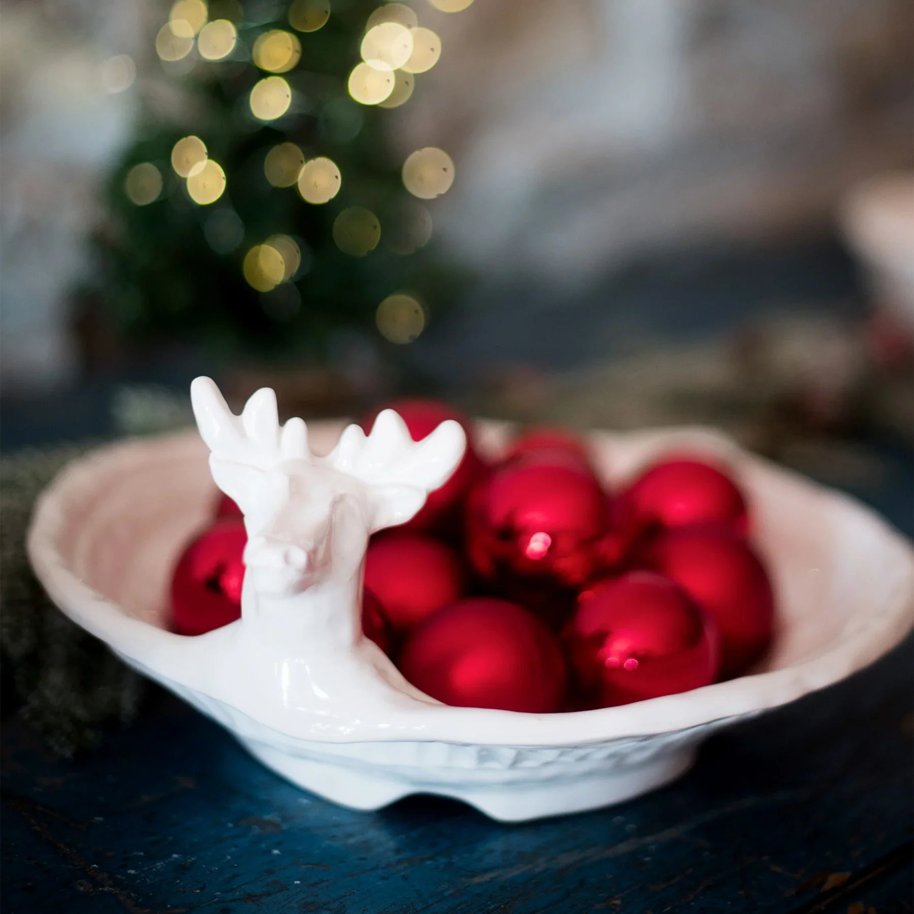Pietra Natale Figural Deer Shallow Bowl - Image 3