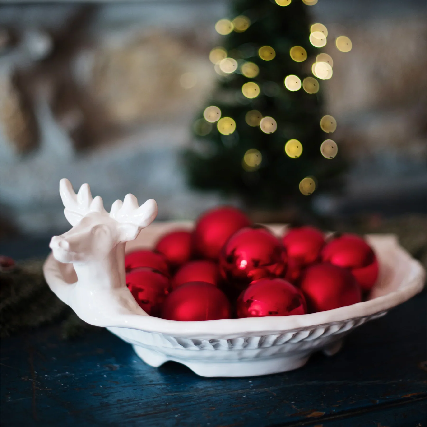Pietra Natale Figural Deer Shallow Bowl - Image 4