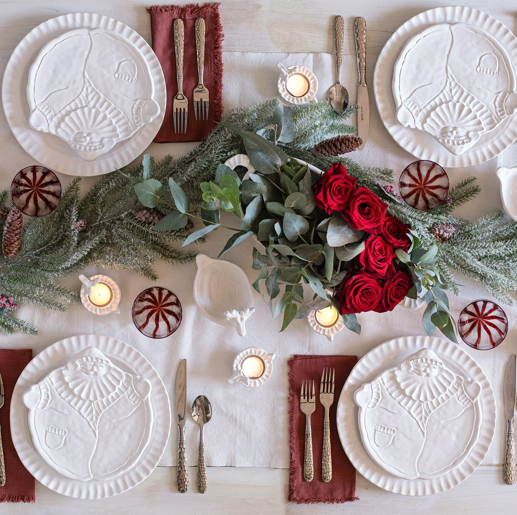 Pietra Natale Figural Santa Salad Plate - Image 6