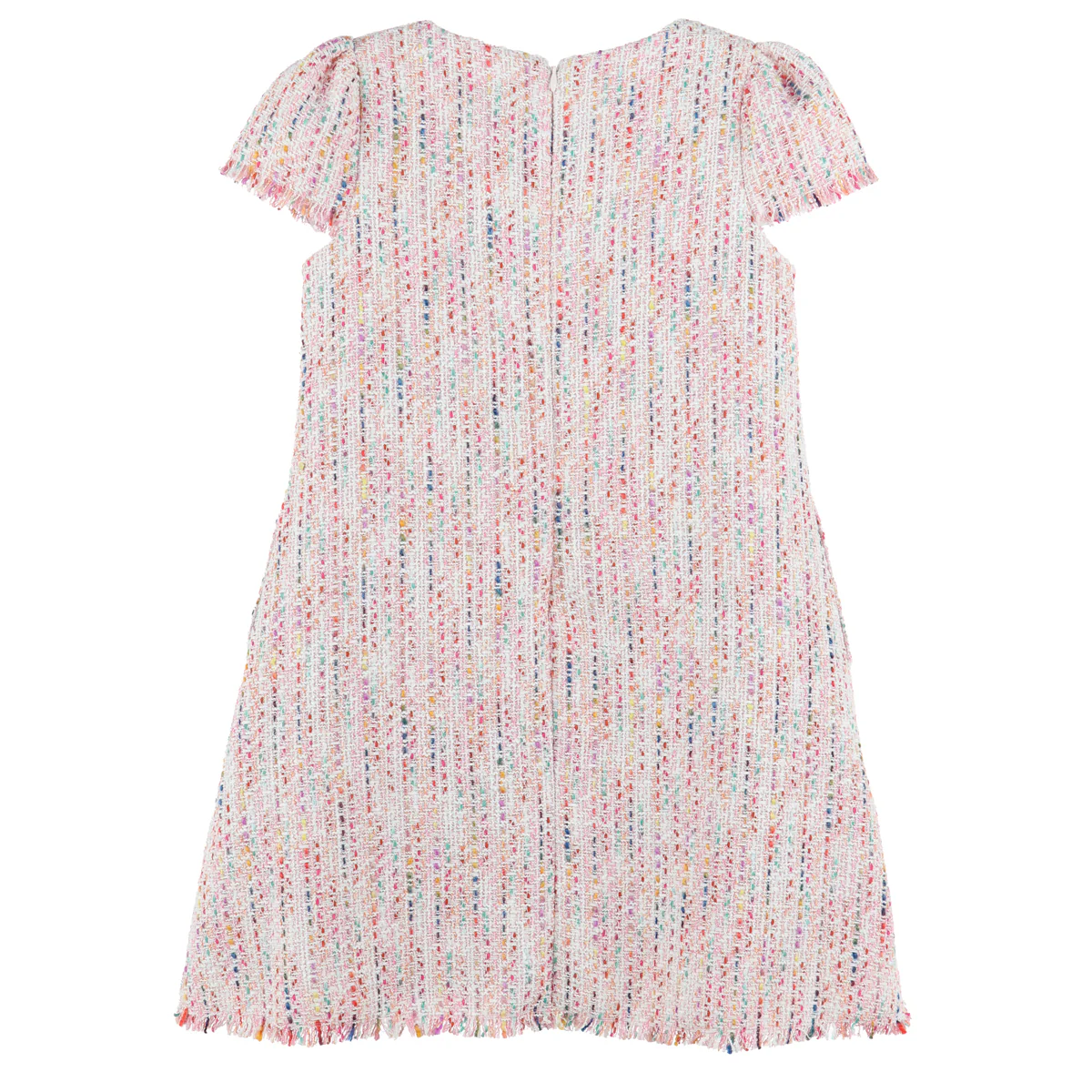 Pink Boucle Shift Dress - Image 2