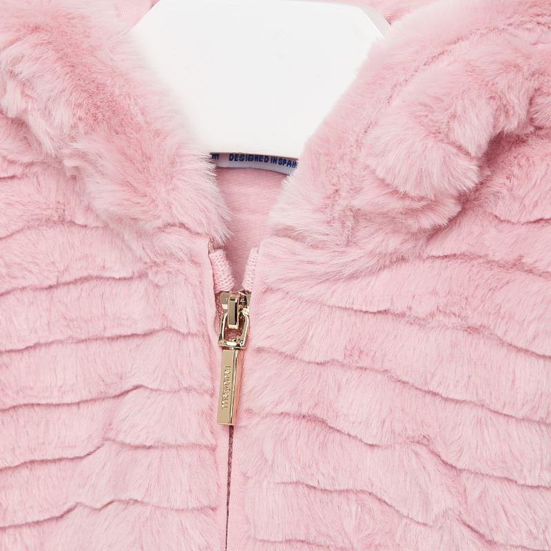 Pink Fur Jacket with Ears - Image 2