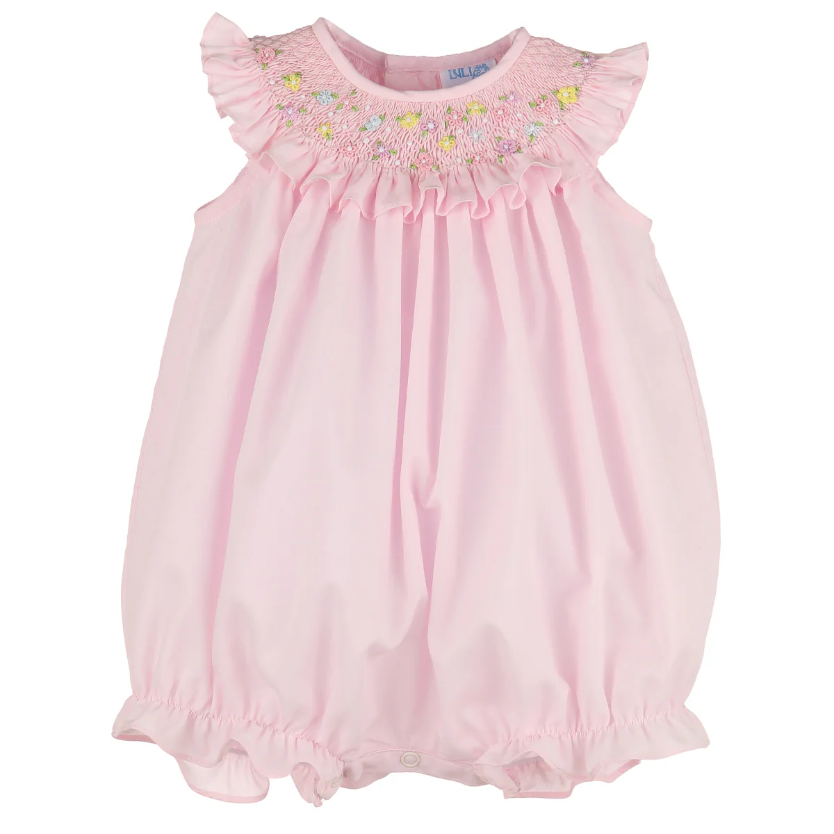 Pink In Bloom Smocked Bubble