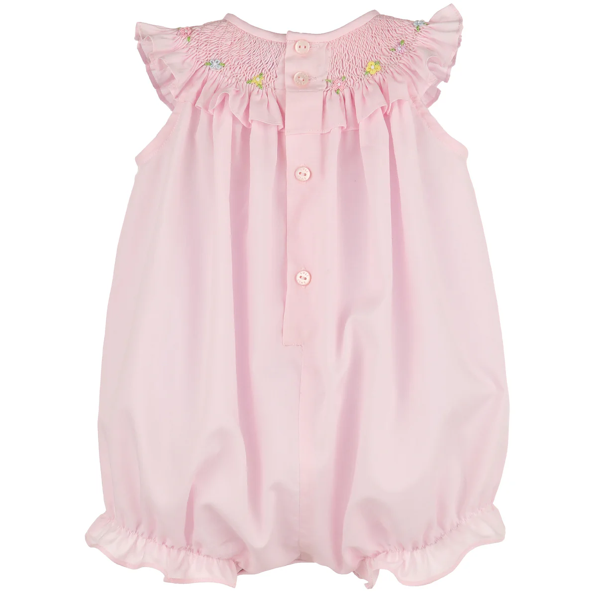 Pink In Bloom Smocked Bubble - Image 2
