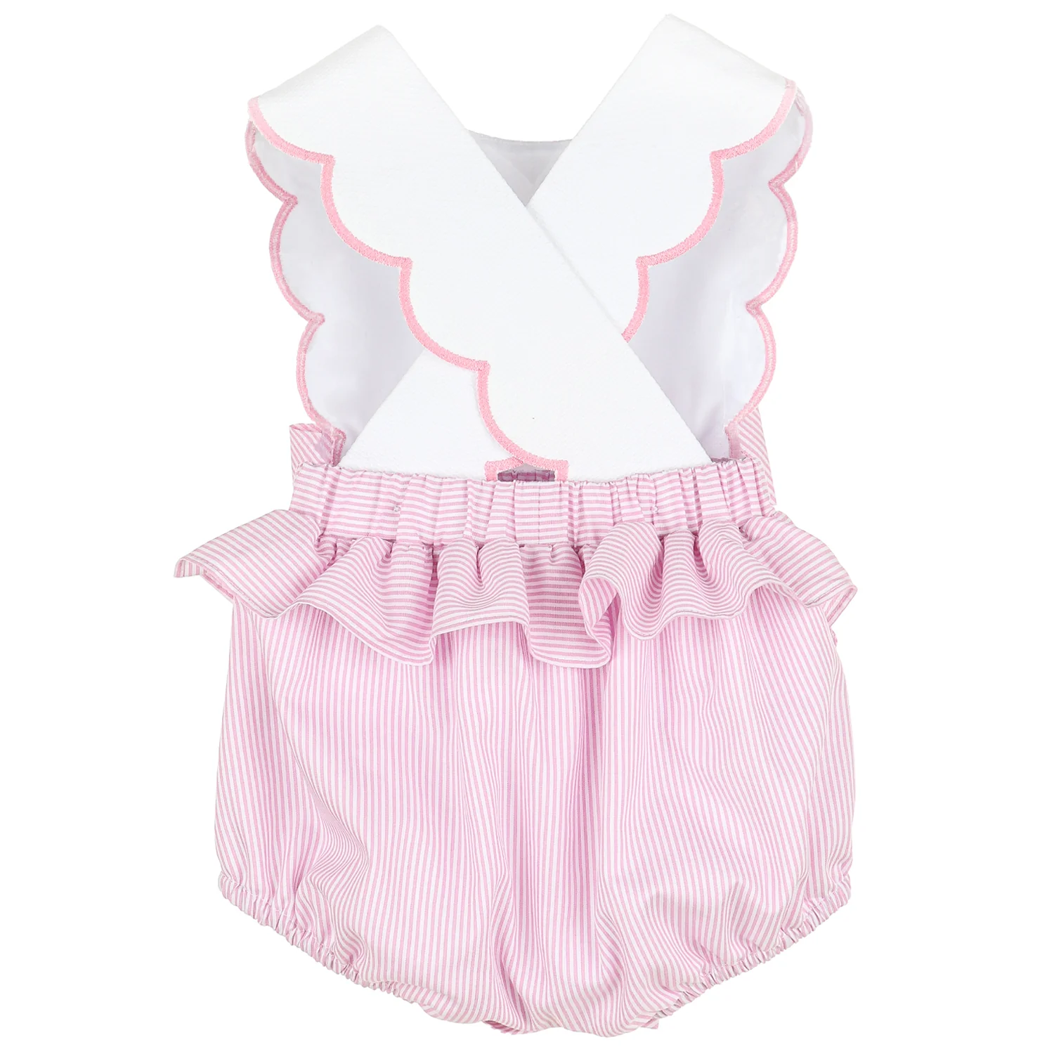 Pink Lakeside Stripes Saylor Overall - Image 2