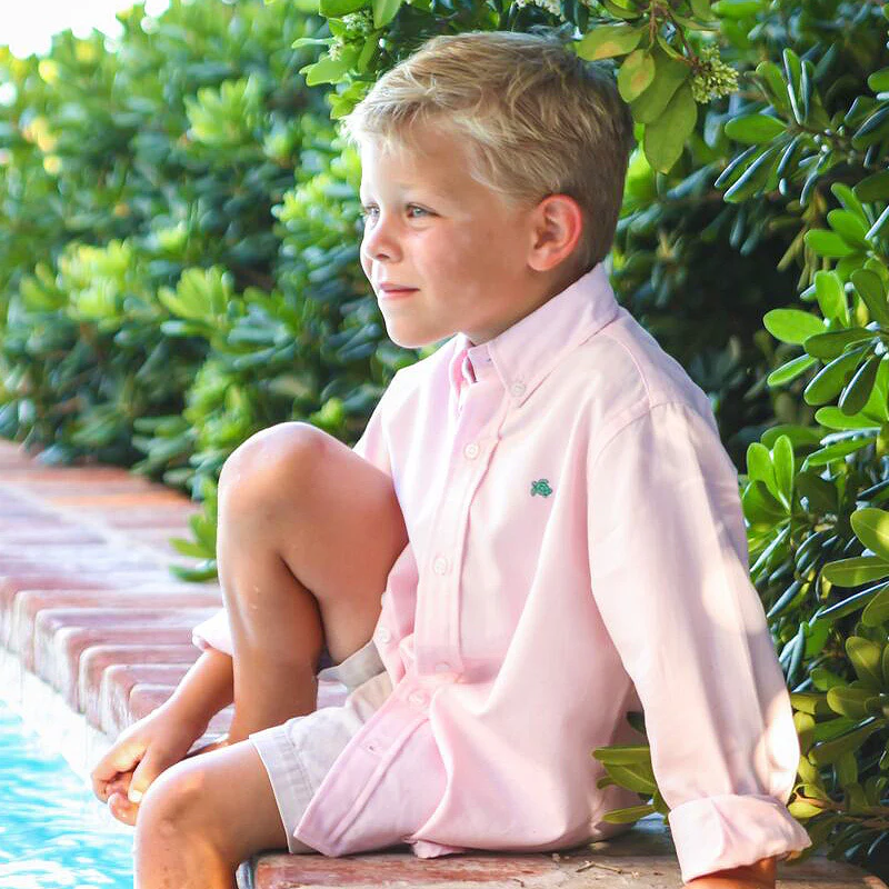 Pink Oxford Button Down Shirt - Image 6