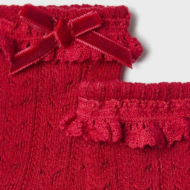 Openwork Socks - Cherry - Image 2