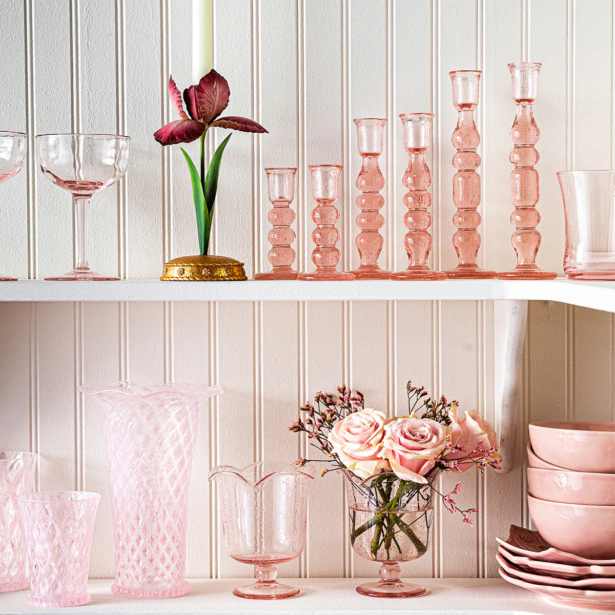 Provence 5" Candlestick Set/2 - Blush - Image 5