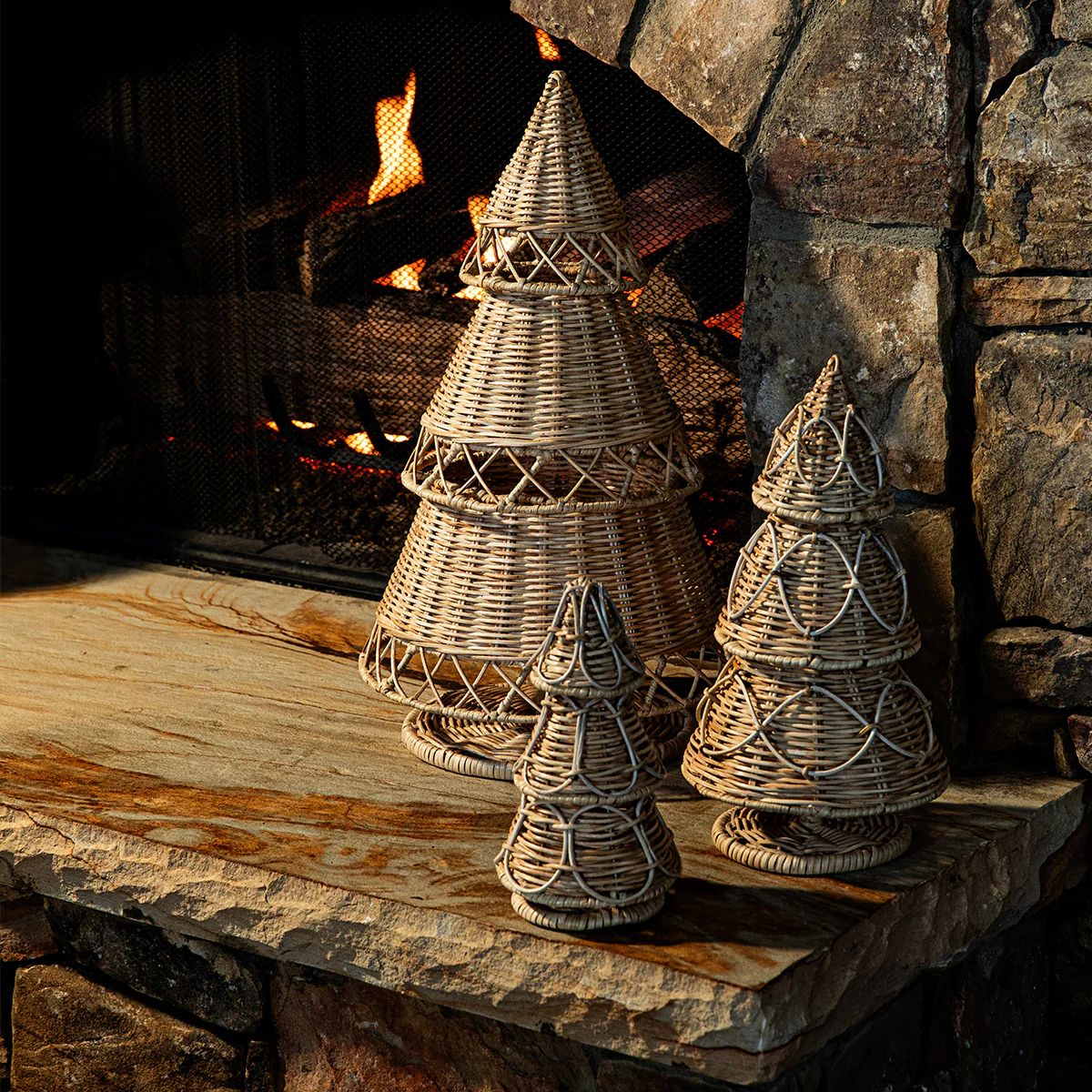 Provence Rattan 24" Tree - Whitewash - Image 3
