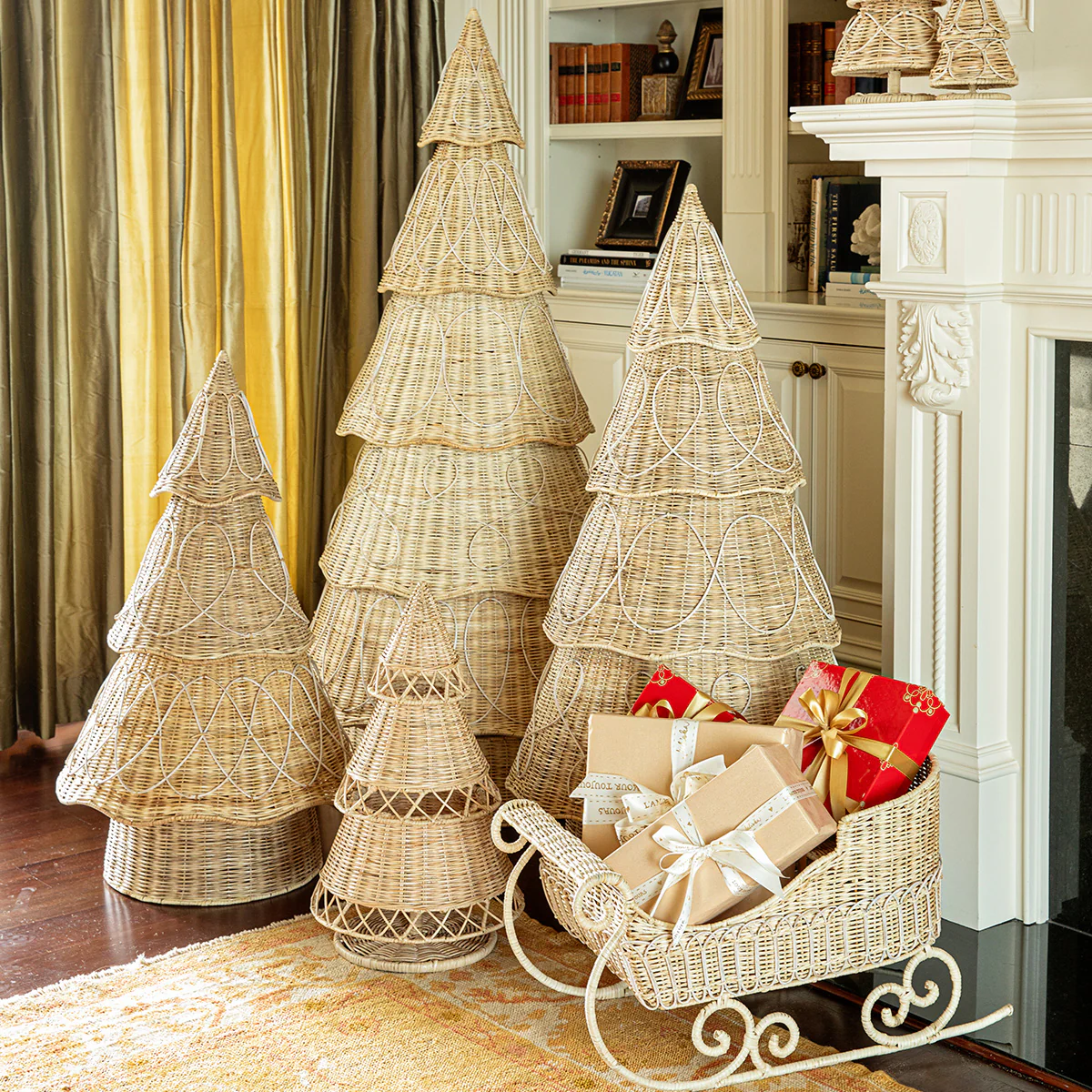 Provence Rattan Sleigh - Whitewash - Image 4