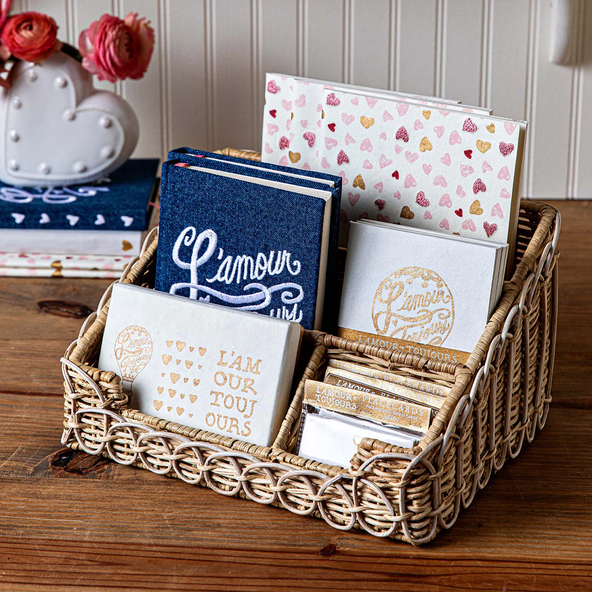 Provence Rattan Stationary Holder - Whitewash - Image 4